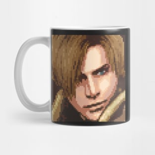 Leon Kennedy Pixel Art Mug